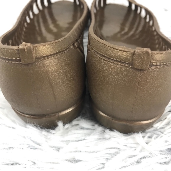 Steve Madden Jelly Woven Peep Toe Flats EUC - Picture 5 of 6